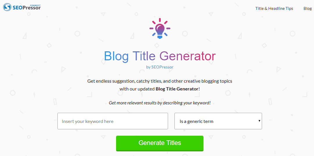 Blog Title Generator